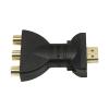 LINGQE Plated HDMI Compatible 3 RGB R/CA Video Adapter AV Component Converter view 1