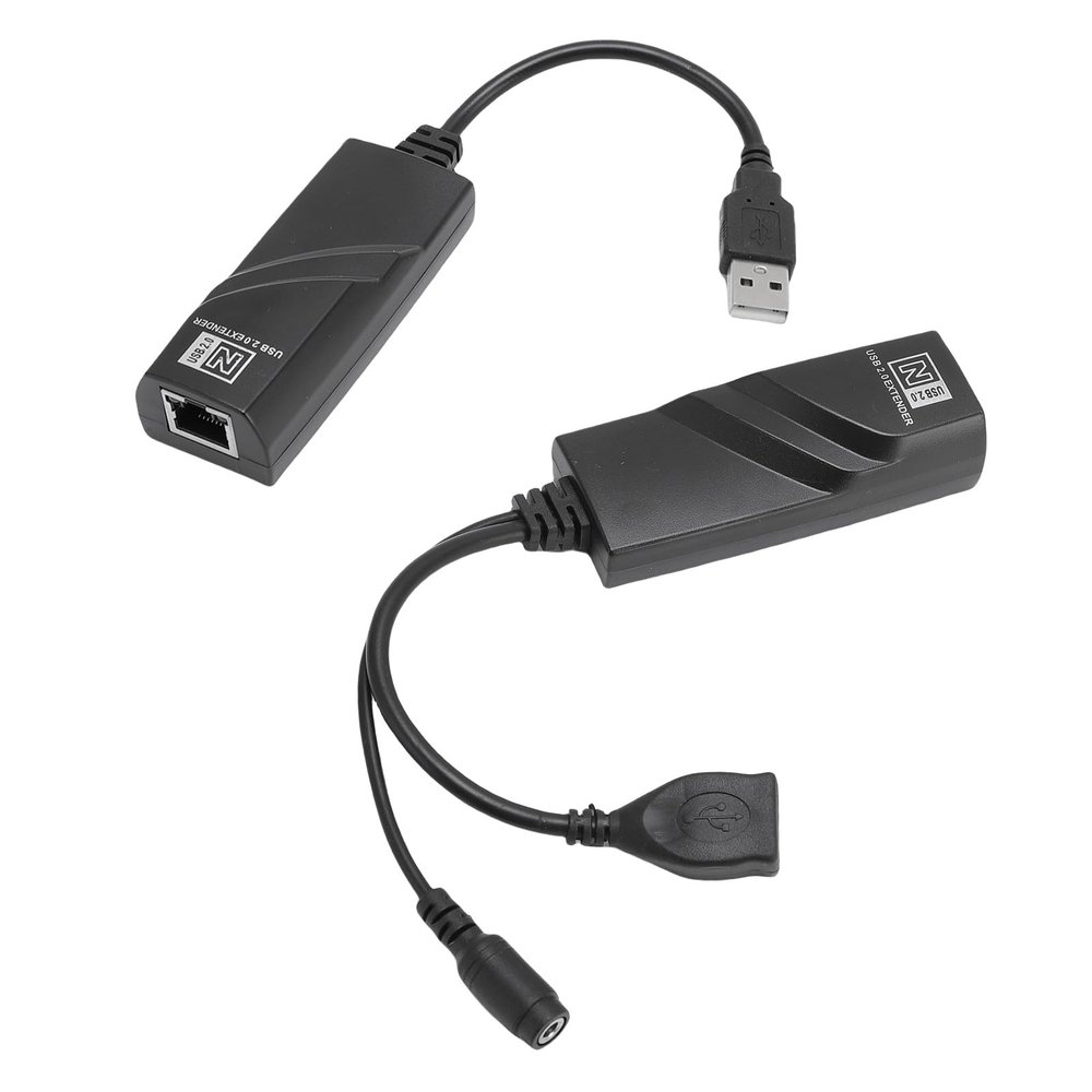 Sanpyl USB 2.0 Ethernet Extender Over CAT5 CAT5E CAT6, USB Network Extender Up to 100M, Support for Vista 7 8 10 for OS X (US Plug)