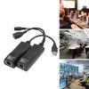Sanpyl USB 2.0 Ethernet Extender Over CAT5 CAT5E CAT6, USB Network Extender Up to 100M, Support for Vista 7 8 10 for OS X (US Plug) view 3