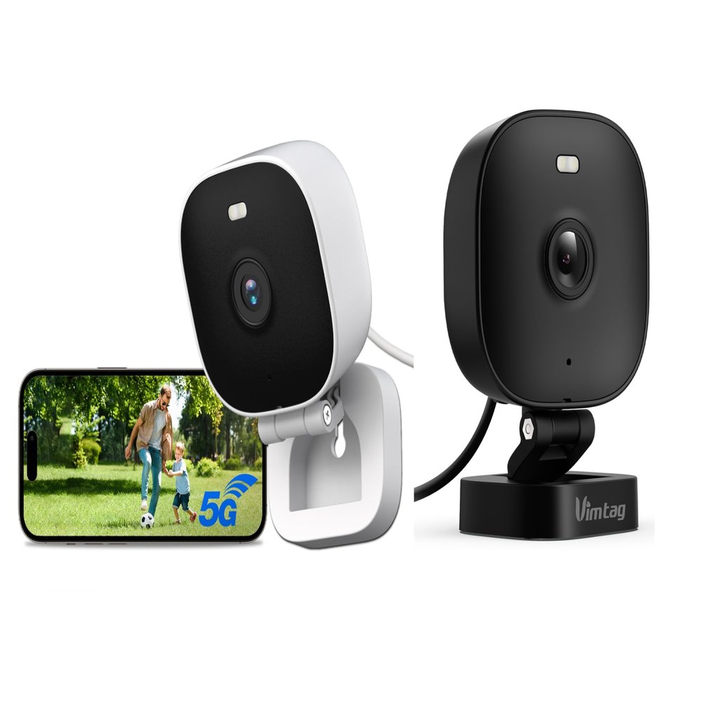 VIMTAG Mini G3 Outdoor Security Camera White and Black