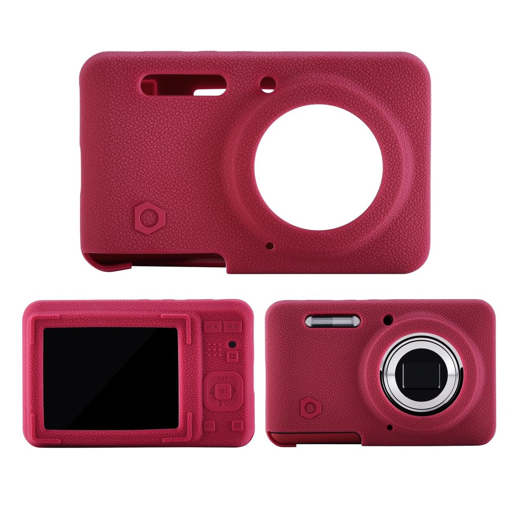 KECHICHENGYUN Silicone Case for Kodak PIXPRO FZ55 Camera, Shockproof Silicone Skin Cover - Slim & Protective Shell (4 Colors) for FZ55 Digital Camera (Red)