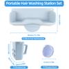 Portable Hair Washing Station with Shampoo Cup and Shampoo Brush,Silicone Hair Washing Basin for Sink & Bathtub,Shampoo Bowl for Kids,adults, and the elderly view 3