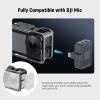 NEEWER AC014 Action 5 Pro Cage Video Rig with Cold Shoe, 1/4" Thread, Shutter Button, Cleaning Cloth Compatible with DJI Osmo Action 5 Pro / 4/3 DJI Mic Magnetic Adapter Mount, Dark Gray view 4