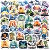 100PCS Fantasy Book Vinyl Stickers  Waterproof Decals Featuring Dragons, Castles & Beasts Emerging from Magical Open Books  Great for Journals, Bottles, Scrapbooks & Gifts  for Teens & Adults view 3