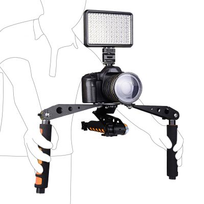 CUIFATI Adjustable Camera Shoulder Rig Kit for DSLRs Video Camcorder Stabilizer with Handle, Aluminum Alloy Foldable, Suitable for Ground Tracking and Aerial Shots