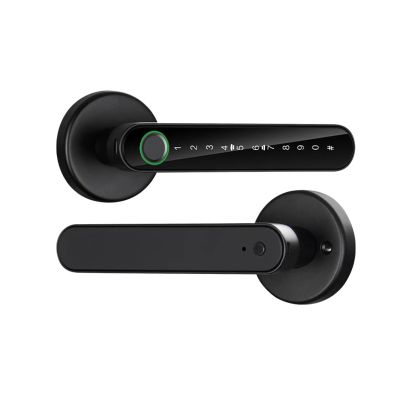 ConvOw Fingerprint Door Lock Tuya Smart/Smart Life Electronic Door Lock with Fingerprint/Password/Key/Tuya APP/Card Unlock