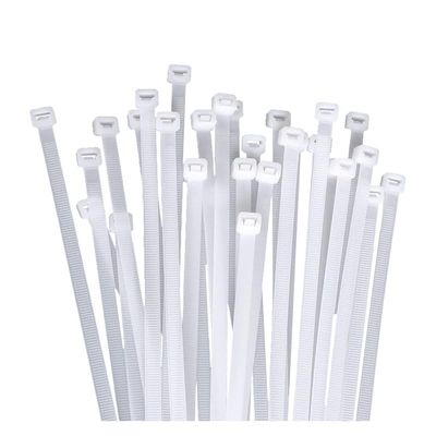 100 pieces of nylon zip ties, double-sided toothed, with a tensile strength of 11 pounds, adjustable self-locking, durable, suitable for indoor and outdoor use