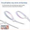 100 pieces of nylon zip ties, double-sided toothed, with a tensile strength of 11 pounds, adjustable self-locking, durable, suitable for indoor and outdoor use view 2