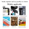 100 pieces of nylon zip ties, double-sided toothed, with a tensile strength of 11 pounds, adjustable self-locking, durable, suitable for indoor and outdoor use view 4