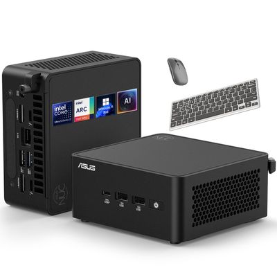 Asus NUC 15 Pro NUC15CRKV7 Barebone System - Mini PC - Intel Core Ultra 7 265H - Intel Chip - 96 GB DDR5 SDRAM DDR5-6400/PC5-51200 Maximum RAM Support - 2 Total Memory Slots - NVMe Controller - Intel