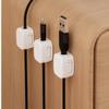 6 Pack Magnetic Cable Organizer Clips, Desktop Wire Management System with Strong Magnetic Attraction, White, for USB, Lightning, Type-C Cables view 1