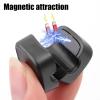 6 Pack Magnetic Cable Organizer Clips, Desktop Wire Management System with Strong Magnetic Attraction, White, for USB, Lightning, Type-C Cables view 2