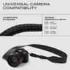 C Coiro Classic Leather Camera Strap with Quick Release, Configurable as Sling, Neck Adjustable DSLR SLR Camera Shoulder Strap for Photographers, Classic/Black view 4
