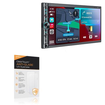 BoxWave Screen Protector Compatible with Sjoybring JOY-W006 - ClearTouch Anti-Glare Anti-UV EyeCare (2-Pack), Filters Out Harmful Blue Light Reduce Fatigue