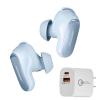 Bose QuietComfort Ultra Bluetooth Earbuds, Wireless Earbuds, Deep Bass, Up to 6 Hours of Playtime and World-Class Active Noise Cancellation Bundle with USB-C/A 20W Wall Charger (Moonstone Blue) view 1