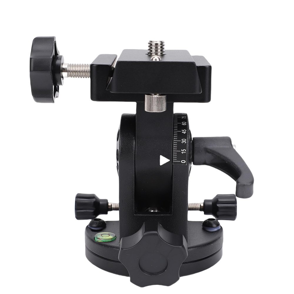 Depisuta Latitude Adjustment Seat Aluminum 90 Degree Adjustable Telescope Latitude Base Mount with 3/8 Inch Screw for Astronomical Telescope Accessories