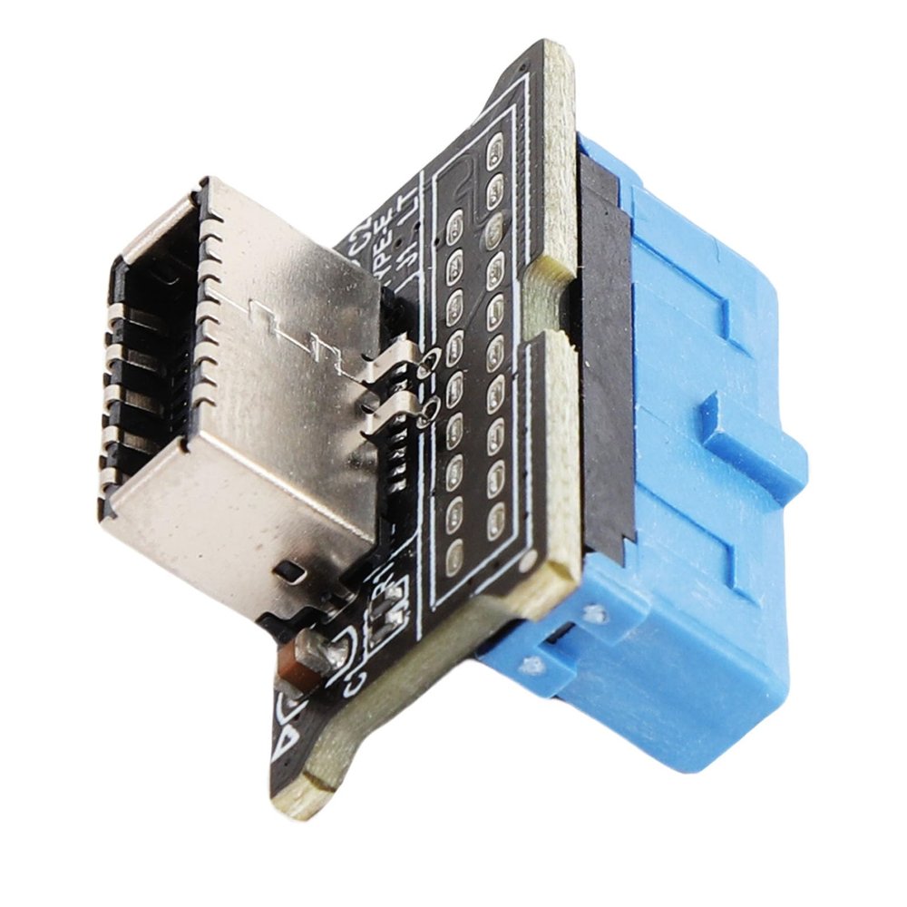 Yunseity USB 3.0 Front to Type E Adapter, Fast Data Transfer, Lightweight Design for Computer Motherboard, Compatible with USB C Devices, Plug and Play