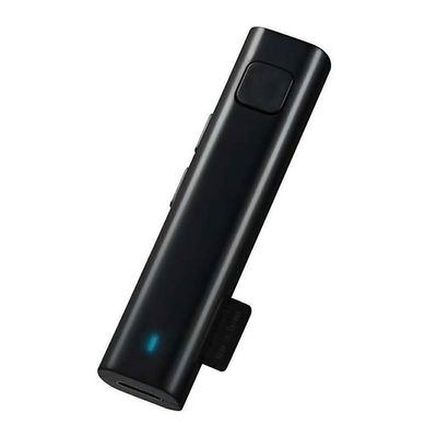 Sanpyl On Wireless Receiver, HiFi Audio Effect, TF Card Slot, Mini & Compact, for Business Meeting Travel (Black)