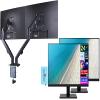 acer 24" Vero V247Y Gbmix FHD IPS Monitor with 4 ms Response Time, Anti-Glare, Integrated Speakers, VESA Mount (100mm) & DKZ Hub, Black (UM.QV7AA.G03) 2 Pack & ErgoFlexy Dual Monitor Mount view 1