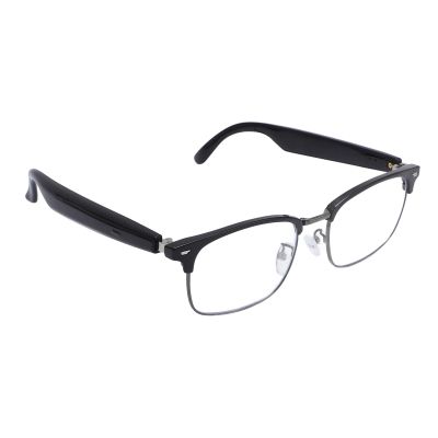 YUEHISY Smart Glasses with HD Blue Light Blocking BT 5.3, Stereo Sound, Touch Control, Unisex Lightweight Frame, Magnetic Charging