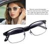 YUEHISY Smart Glasses with HD Blue Light Blocking BT 5.3, Stereo Sound, Touch Control, Unisex Lightweight Frame, Magnetic Charging view 4