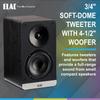 ELAC DCB41-BL - Debut ConneX 4.5" Powered Speakers - Blue PS250-BK - Varro Premium 10" 250 Watt Powered Subwoofer with Auto-EQ view 2