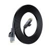bodateng 0.1M 0.2M 0.3cm 0.5M 50M Cat6 Short Ethernet Cable Flat RJ45 Computer Internet LAN Network Ethernet Patch Cable(Cat 6-Black,1M) view 1