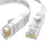 bodateng 0.1M 0.2M 0.3cm 0.5M 50M Cat6 Short Ethernet Cable Flat RJ45 Computer Internet LAN Network Ethernet Patch Cable(Cat 6-Black,1M) view 2