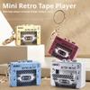 Retro Mini Tape Recorder Keychain,3-in-1 Microcassette Player | Tape Recorder | CD Keychain with Music,Retro Tape Recorder Keychain,Fun Key Backpack Hanging Accessory Gifts view 4
