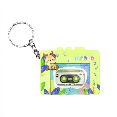 Retro Mini Tape Recorder Keychain,3-in-1 Microcassette Player | Tape Recorder | CD Keychain with Music,Retro Tape Recorder Keychain,Fun Key Backpack Hanging Accessory Gifts