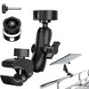 FIUTY for 2026/2025 Starlink Mini Clamp Mount and 2024 Pipe Adapters, Born for Starlink Mini Pipe Adapter and Flat Mount for RV/Pole/Yacht/Camper/Guardrails, 2 in 1 Design view 1