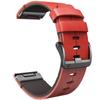 26mm Genuine Leather Bracelet for Fenix 6 6XPro 5 5X Plus 3 HR D2 Descent MK2 Quick Release Replacement Strap Wristband view 2