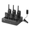 FR1 Walkie Talkies Long Range Rechargeable Two Way Radios with Earpiece 6 Pack with 6 Way Multi Gang Charger for Warehouse Restaurant Farm view 3