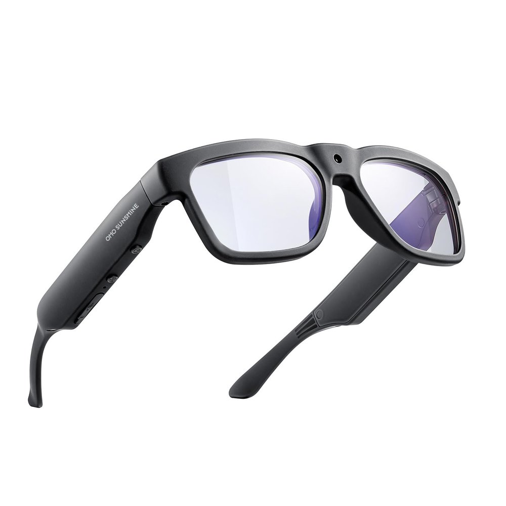 OhO sunshine Smart Bluetooth Glasses with 4K Camera Recording and Real-Time Translation 64G Memory, UV Protection Lens for Outdoor & Indoor