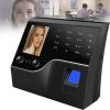 ZOCWJK Fingerprint Password Attendance Machine,Clocking in Machine for Employees Small Business with Face, Finger Scan, Office Time Card Machine Automatic Punch( view 1