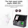 ZOCWJK Fingerprint Password Attendance Machine,Clocking in Machine for Employees Small Business with Face, Finger Scan, Office Time Card Machine Automatic Punch( view 3
