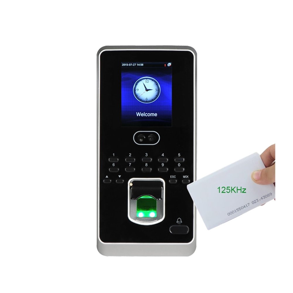 ZOCWJK Clocking in Machine for Employees Small Business ZK Multibio800-H 400 Face Fingerprint Recognition Door Access Control System TCP/IP Biometric Facial Time Attendance R(Multibio800-ic-A