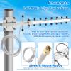 Kaunosta Dual Band 9dBi Yagi WiFi Antenna  Outdoor Directional High Gain Antenna for Long-Range Barn, Farm & Garage Extension  5ft RG58 Cable & RP-SMA for Wireless Security Cameras & Routers view 4