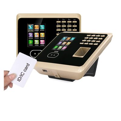ZOCWJK Clocking in Machine for Employees Small Business UF100 Face Recognition Time Attendance Machine with Fingerprint Reader TCP/IP Time Clock Optional(1
