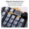 NJ98 Wireless Custom Mechanical Keyboard with Screen Knob 96% Hot Swappable RGB Keyboard Mac Windows (Dark, Steel Plate-Box Deep Sea) view 4