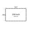 BINBINNIAO Projector Screen Soft High Density White Wrinkle-Free 250inch Portable Foldable Double Sided Screen Indoor Outdoor Movie view 2