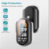 2pack Case for Xiaomi Smart Band 10,NOUKAJU Protective Cover SmartBand,Built-in 9H Tempered Glass Film, Hard PC,Screen Protector for Xiaomi Band 10 1.72inch(Clear+Clear) view 2