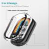 2pack Case for Xiaomi Smart Band 10,NOUKAJU Protective Cover SmartBand,Built-in 9H Tempered Glass Film, Hard PC,Screen Protector for Xiaomi Band 10 1.72inch(Clear+Clear) view 3