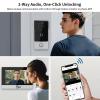 2 Wire Video Doorbell Apartment Intercom System,1080P Visual Doorbell Camera,7 Inch Monitor, Support 3 in 1 Unlock,Two-Way Audio,Monitoring,Anti-Alarm for Home Villa (1 doorbell + 1 Monitor) view 2
