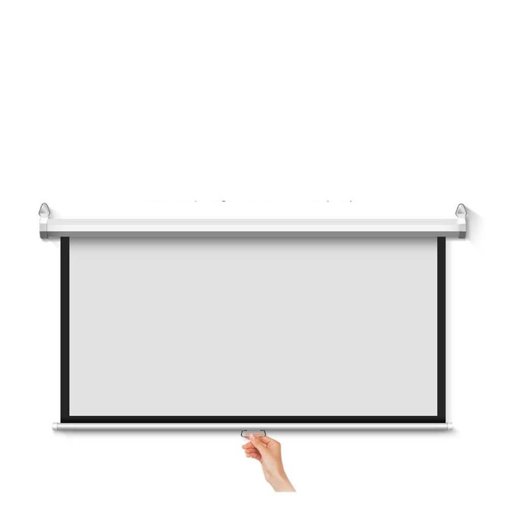 BINBINNIAO 60 72 84 100 Inch 16:9 Manual Self-Locking Projection Screen Wall Mounted Pull-Down Projection Screen(Glass F 72inch)