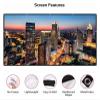 BINBINNIAO Projector Screen Soft High Density White Anti-Crease 60-200inch 16:9 Portable Foldable Double Sided Screen Outdoor Movie(92 inch) view 2