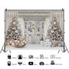Halloween Backdrop Horror Cemetery Witch Pumpkin Ghost Backgrounds Scary Night Castle Zombie Halloween Party Decorations Photo Studio Booth Props Vinyl 15x8ft view 2