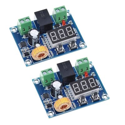 DC12V-36V Digital Low Voltage Protector Disconnect Switch Circuit Protection Module, 2PCS