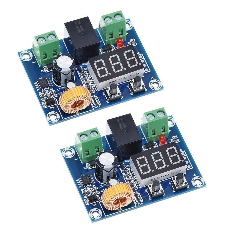 DC12V-36V Digital Low Voltage Protector Disconnect Switch Circuit Protection Module, 2PCS