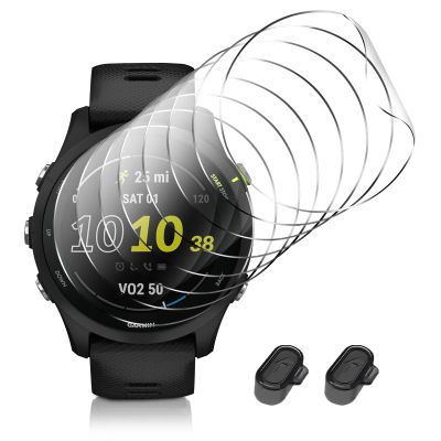 8 Packs Compatible for Garmin Forerunner 255 Screen Protector,Advanced Soft TPU (Non-tempered Glass) High Definition Scratch Resistance without Bubbles